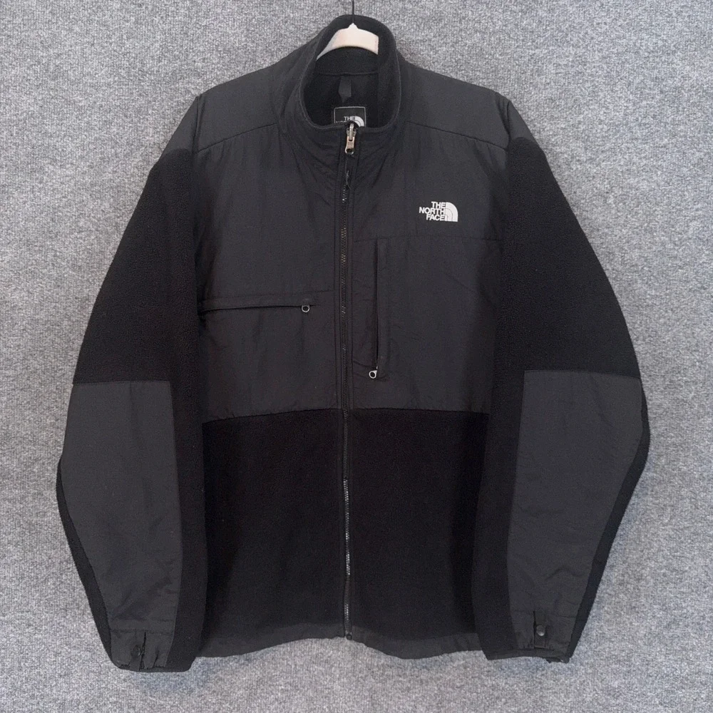 The North Face Denali Fleece Jacket Mens XL Black Full Zip Outdoor Warm Coat